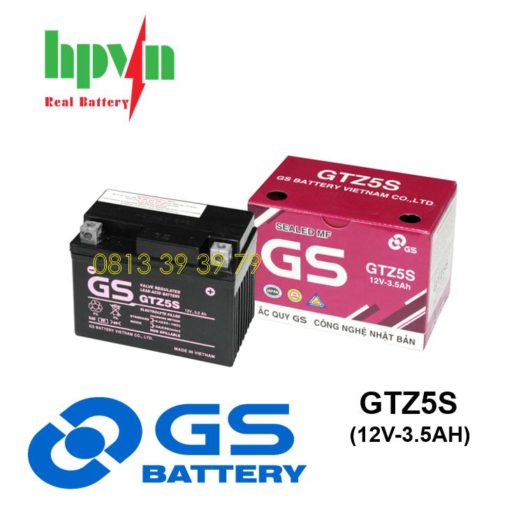 Ắc Quy GS GTZ5S (12V-3.5AH)