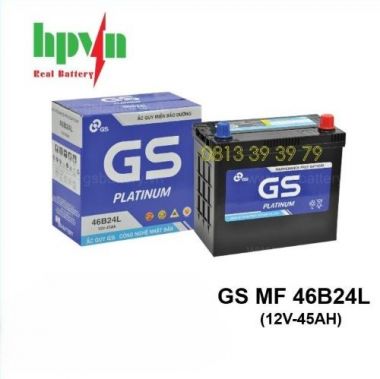 Ắc Quy GS MF 46B24L (12V-45Ah) Chính Hãng