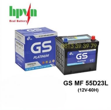 ẮC QUY GS MF 55D23L (12V-60AH)