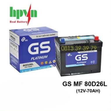 ẮC QUY GS 80D26L (12V-70AH)
