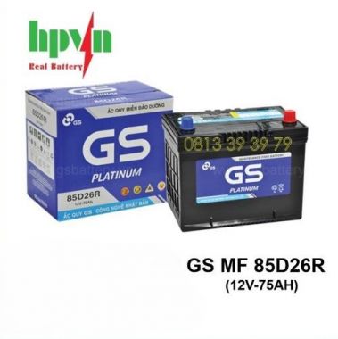 ẮC QUY GS 85D26R (12V-75AH)