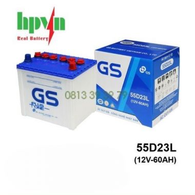 ẮC QUY GS 55D23L (12V-60AH)