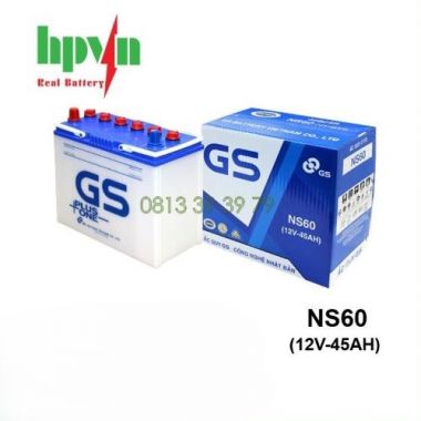 ẮC QUY GS NS60 (12V-45AH)