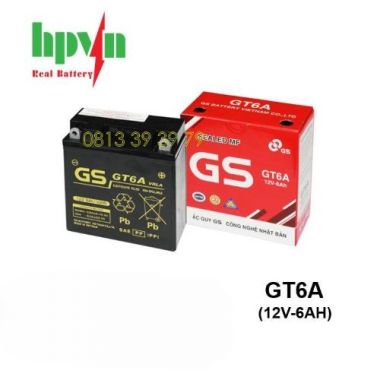 Ắc Quy GS GT6A (12V-6AH)