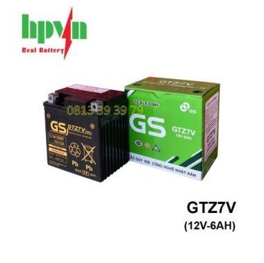  Ắc Quy GS GTZ7V (12V-6AH)