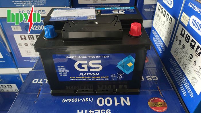 Ắc quy GS DIN60L-LBN ch&iacute;nh h&atilde;ng