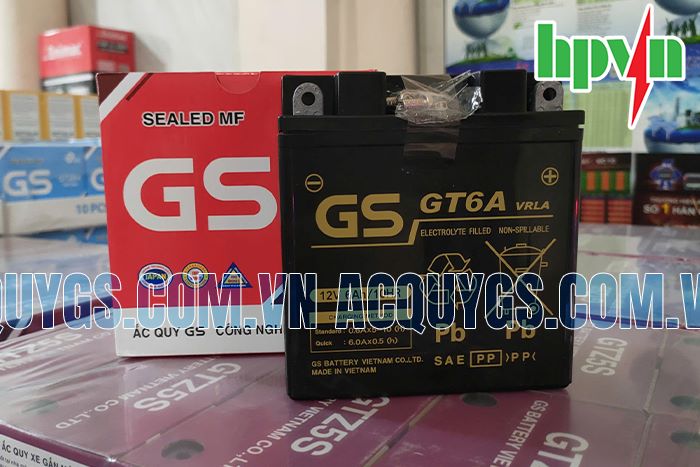 Bình ắc quy GS GT6A Chính Hãng
