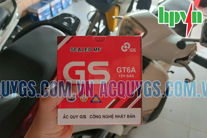 Bình ắc quy GS GT6A sử dụng cho xe nào?