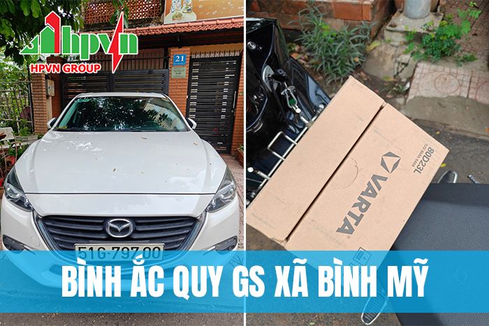 Thay Bình Ắc Quy GS Ô Tô Xã Bình Mỹ | Phục Vụ Tận Nơi 24/7