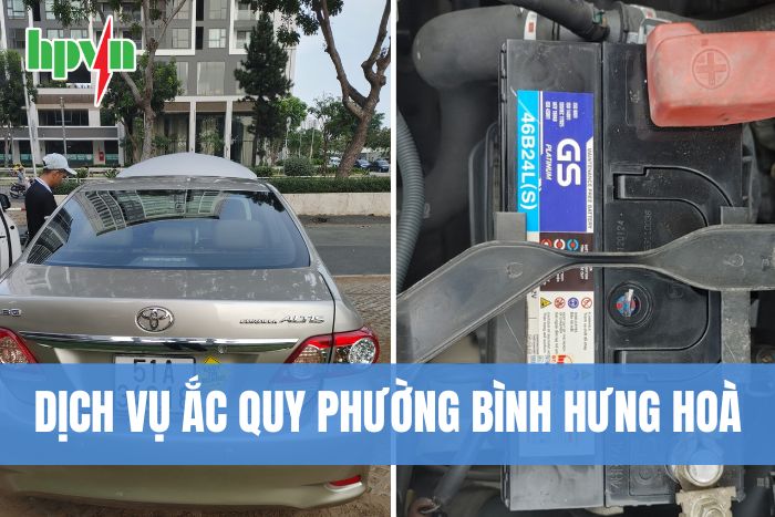 Dịch vụ ắc quy GS phường B&Igrave;nh Hưng Ho&agrave; 