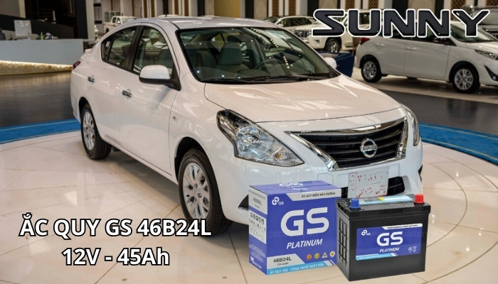 Ắc quy cho xe Nissan Sunny