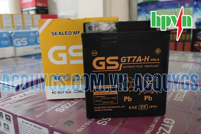 Bình Ắc Quy GS GT7AH 12V 7Ah Chính Hãng