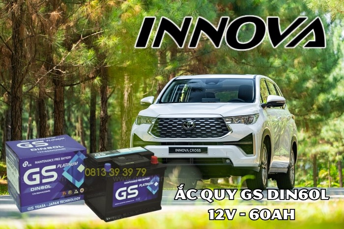 Bình Ắc Quy Thay Thế Chuẩn Cho Xe Toyota Innova