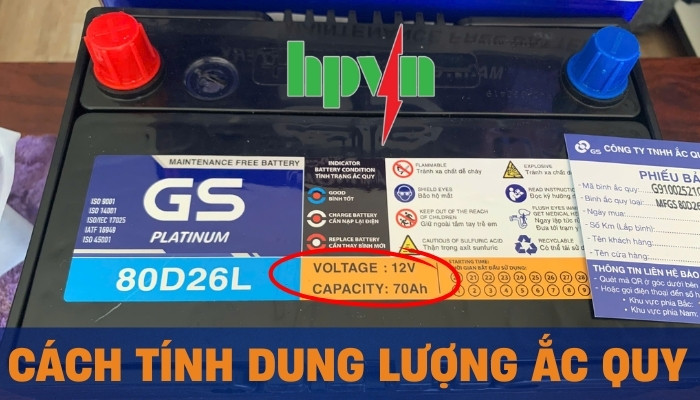 Cách tính dung lượng bình ắc quy