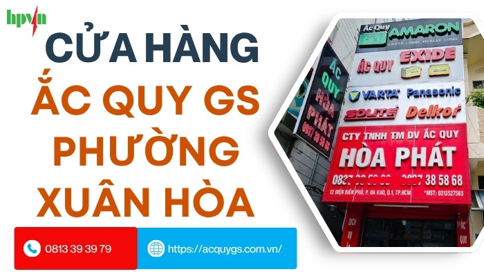 ắc quy gs phường xuân hòa