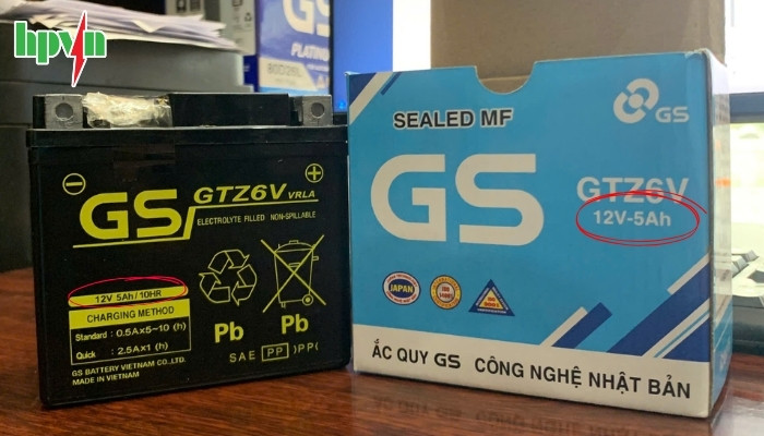 Thông số ắc quy xe máy