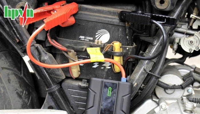 Sử dụng bộ kích bình xe máy