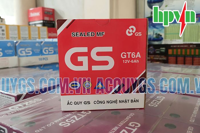 mua bình ắc quy GS GT6A chính hãng tại acquygs.com.vn