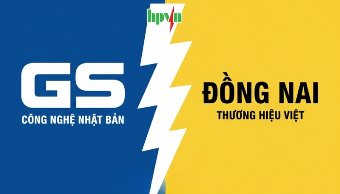 So sánh ắc quy gs và đồng nai