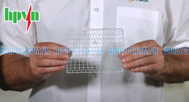 Thiết kế tấm lưới đặc biệt của bình ắc quy GS