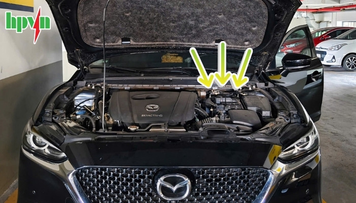 Vị trí ắc quy xe Mazda 6